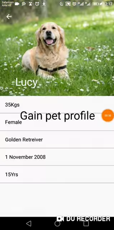 Pet Profile Screenshot 1